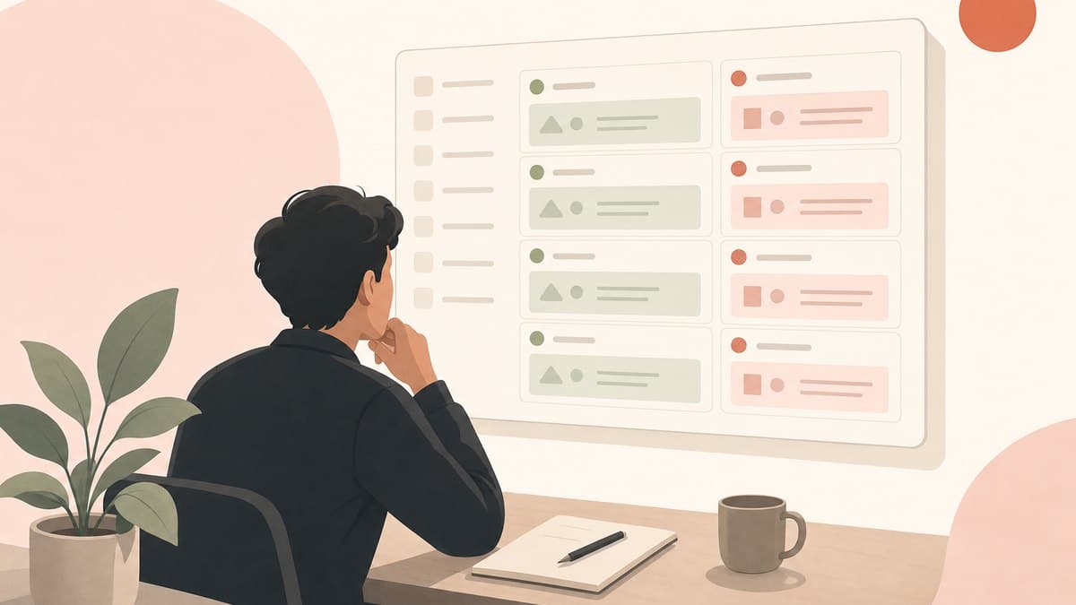 A single founder reviewing an AI product's eval scoreboard, deciding what good output looks like before shipping