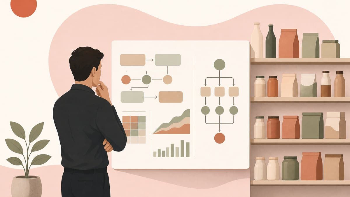 A founder reviewing retailer deductions and demand planning for a consumer brand on an agent dashboard